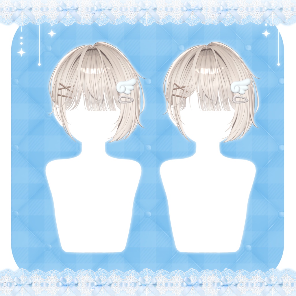 【 14アバター対応 】 Side Half Bun