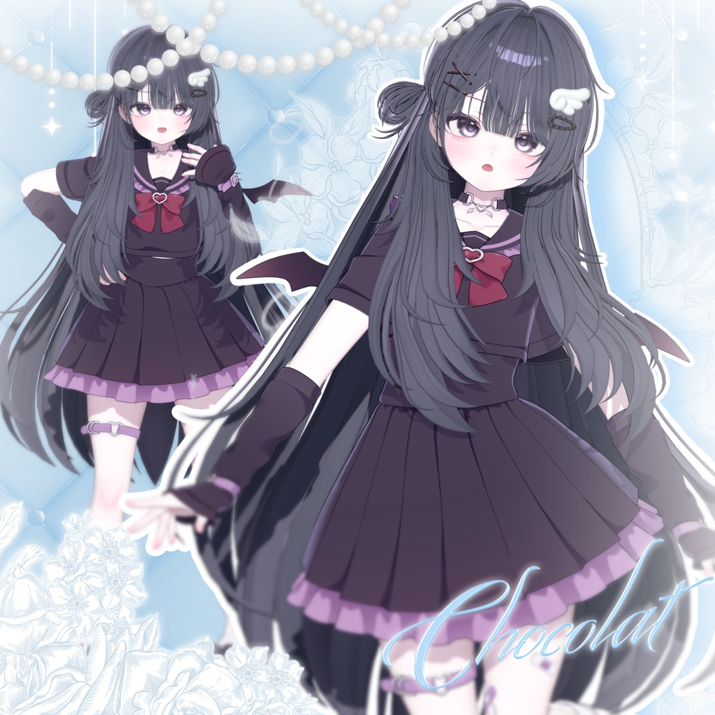 【 14アバター対応 】 Side Half Bun