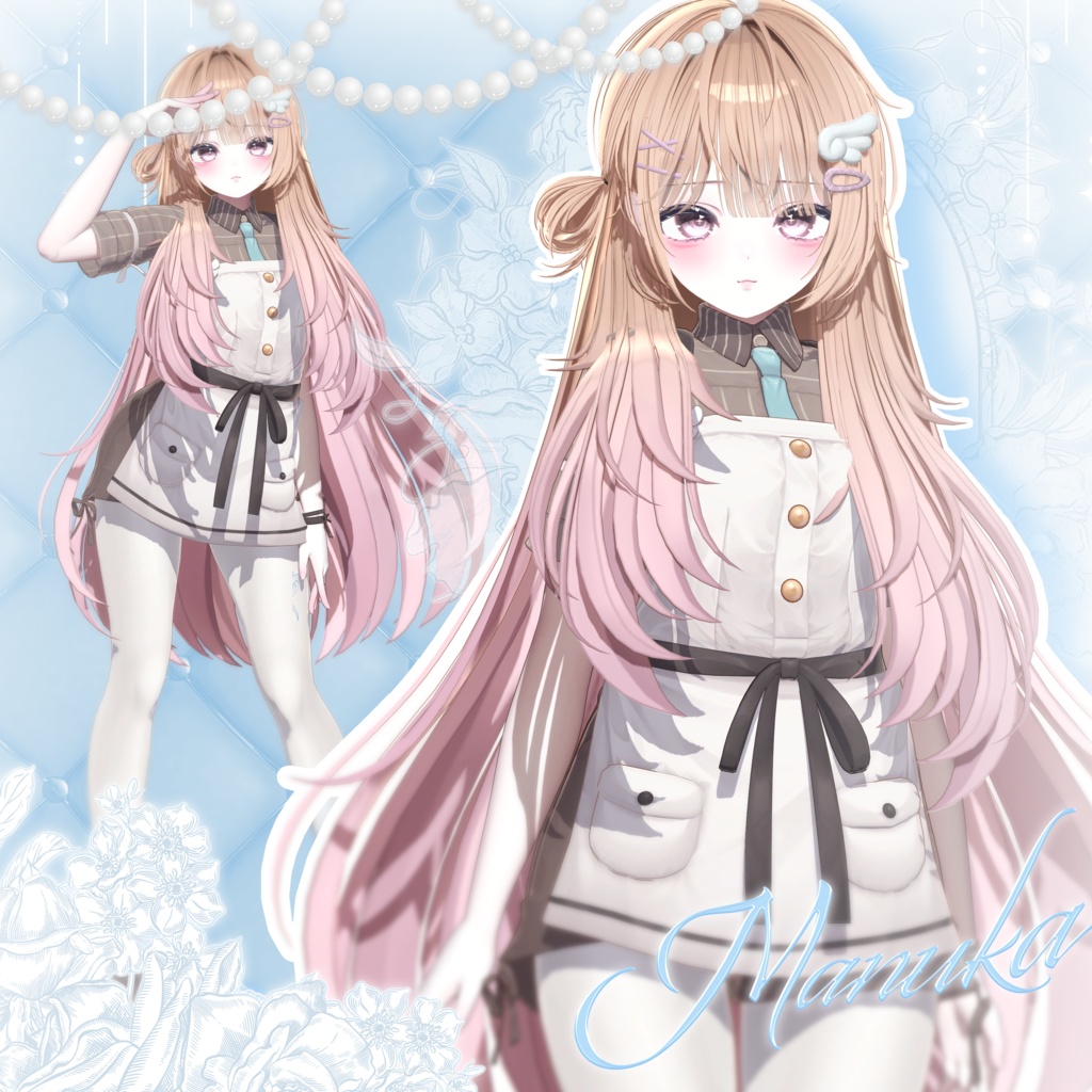 【 14アバター対応 】 Side Half Bun