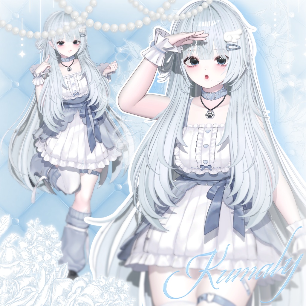 【 14アバター対応 】 Side Half Bun