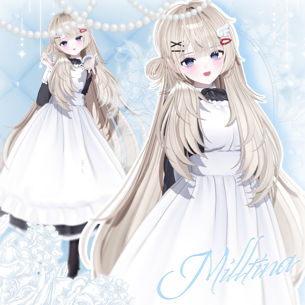 【 14アバター対応 】 Side Half Bun