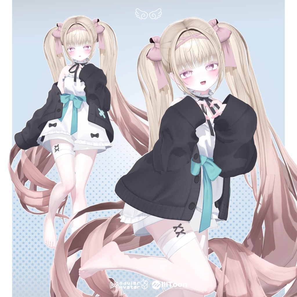 【 13アバター対応 】 Roll Twintail