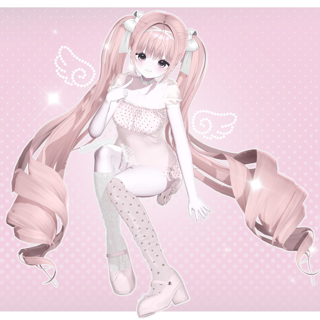 【 13アバター対応 】 Roll Twintail