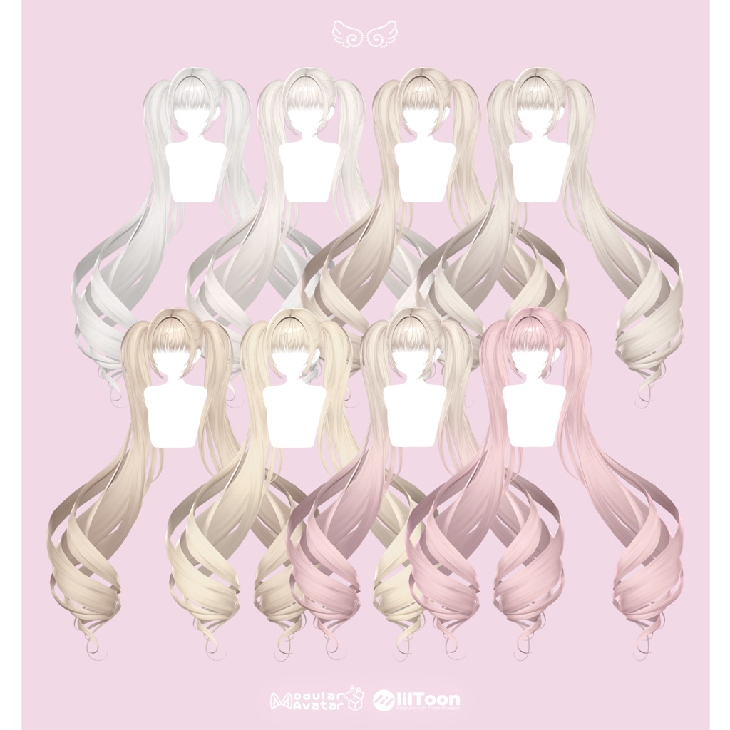 【 13アバター対応 】 Roll Twintail