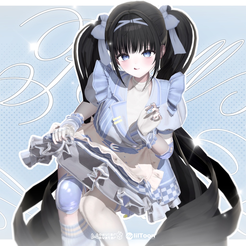 【 13アバター対応 】 Roll Twintail