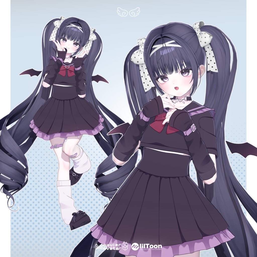 【 13アバター対応 】 Roll Twintail
