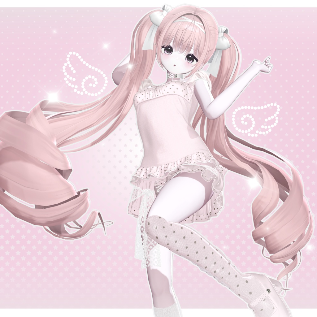 【 13アバター対応 】 Roll Twintail