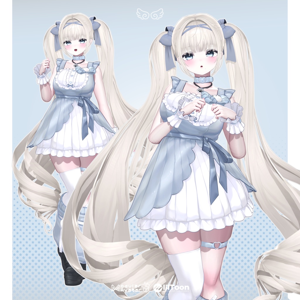 【 13アバター対応 】 Roll Twintail