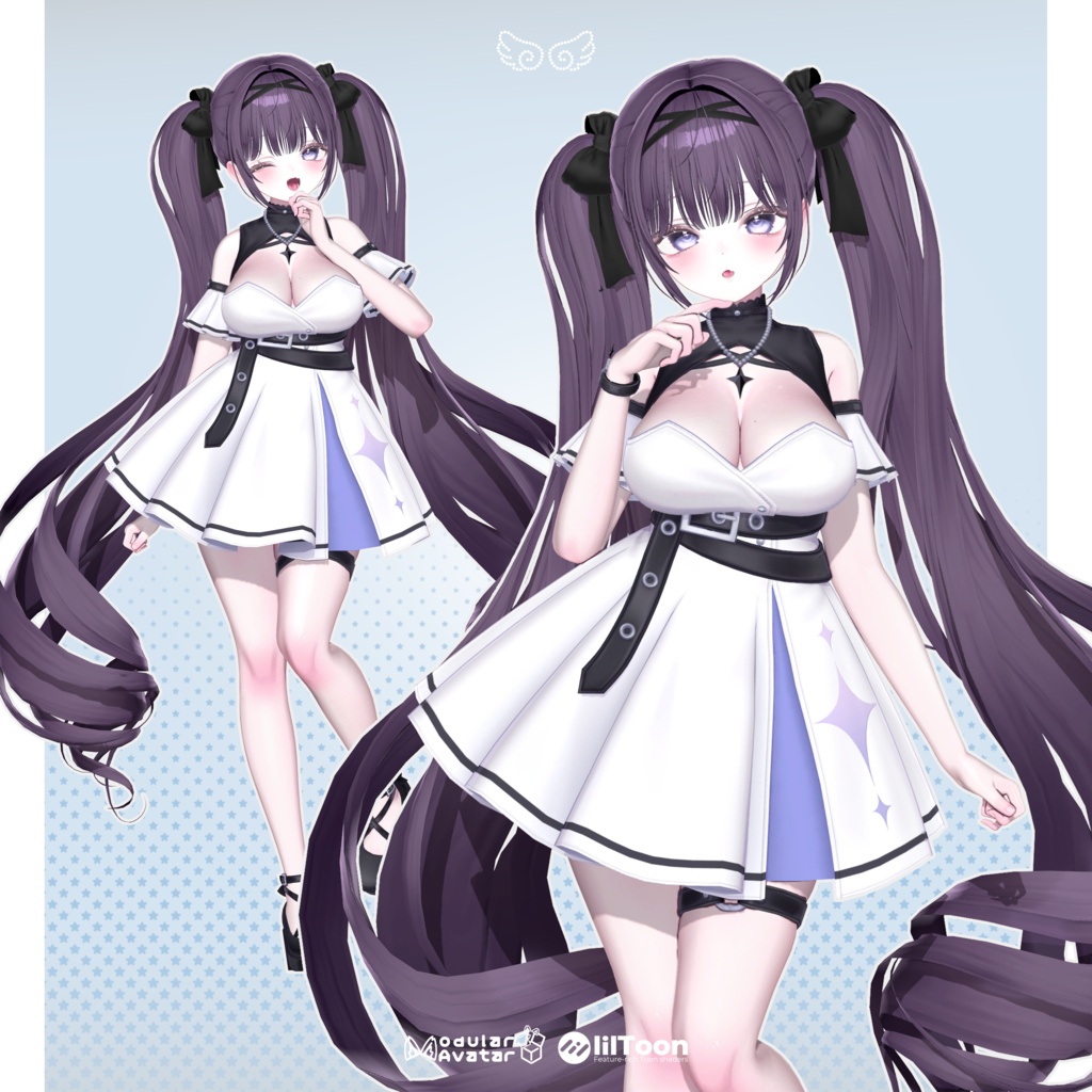 【 13アバター対応 】 Roll Twintail