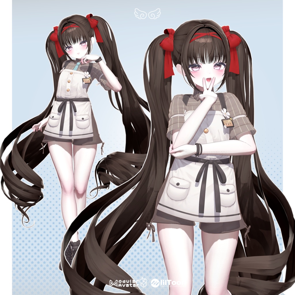 【 13アバター対応 】 Roll Twintail