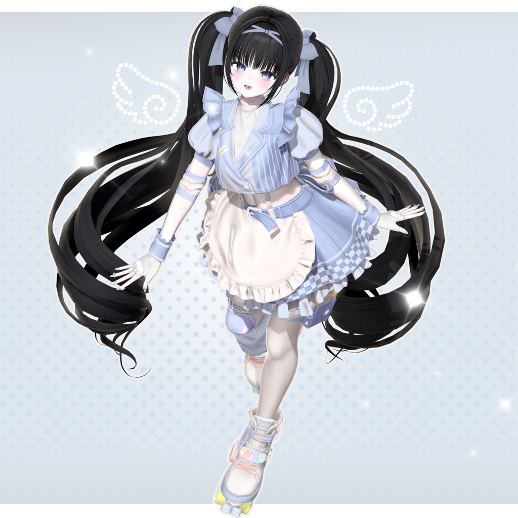 【 13アバター対応 】 Roll Twintail