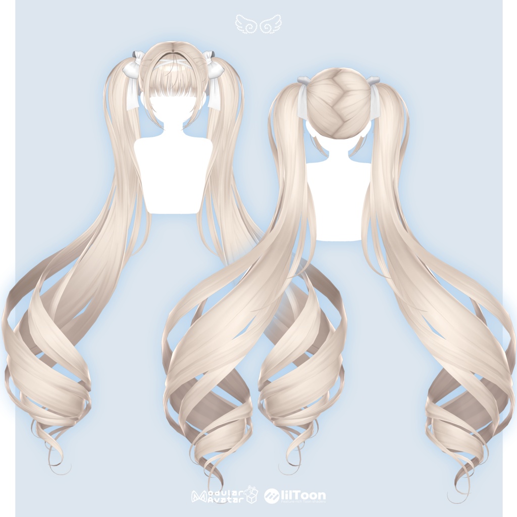 【 13アバター対応 】 Roll Twintail