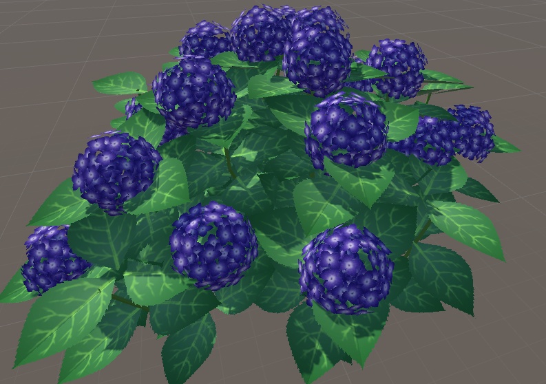 VRchat向けの紫陽花(Hydrangea)