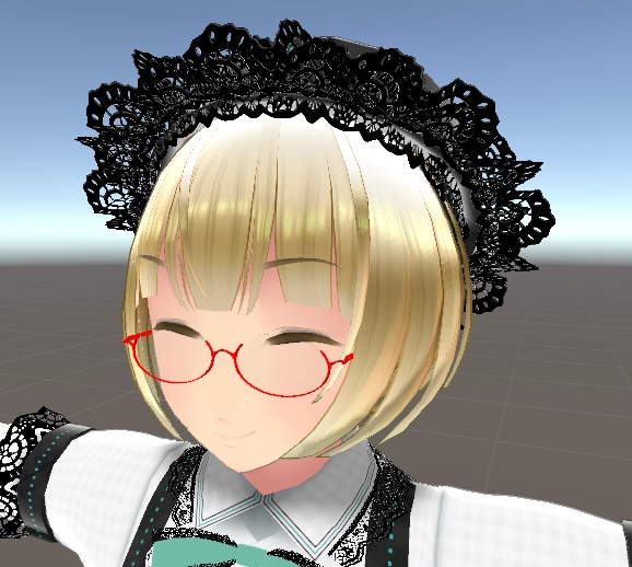 シンプルなアンダーリム眼鏡