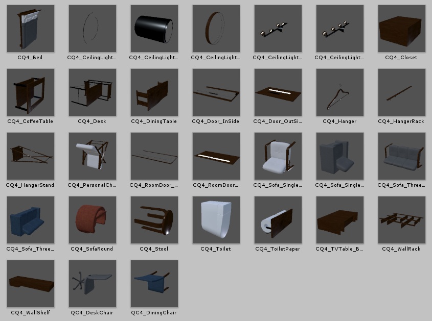 VRChat向け家具セット(4)