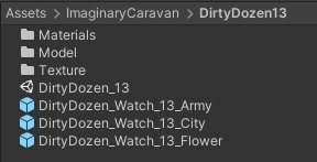 【VRChat向け】ミリタリー風腕時計(カラバリ3種)