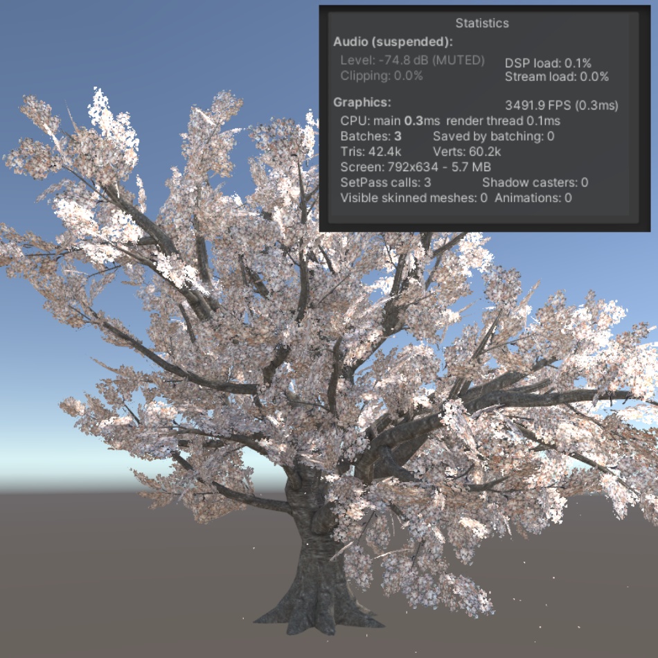 VRChat向け桜の木(2023年版)