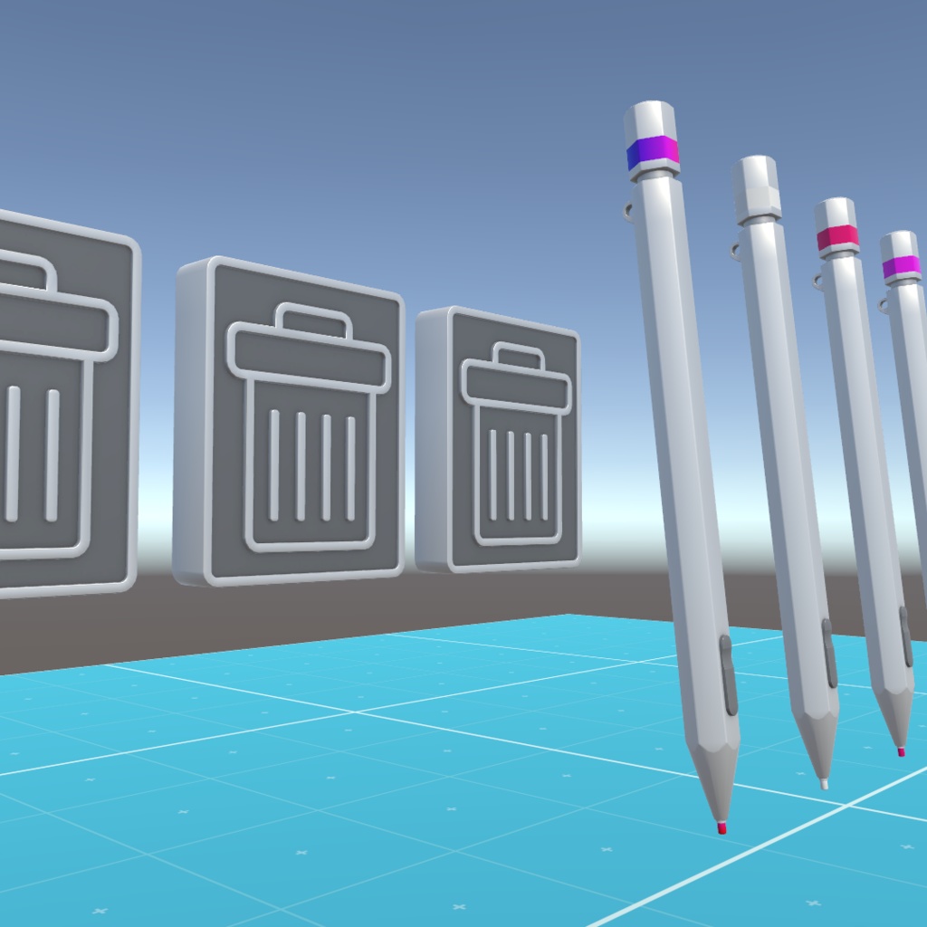 シンプルな金属質感のペン【QVPen用差し替えモデル】