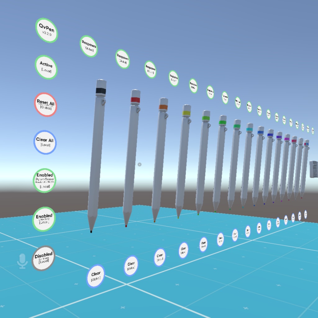 シンプルな金属質感のペン【QVPen用差し替えモデル】