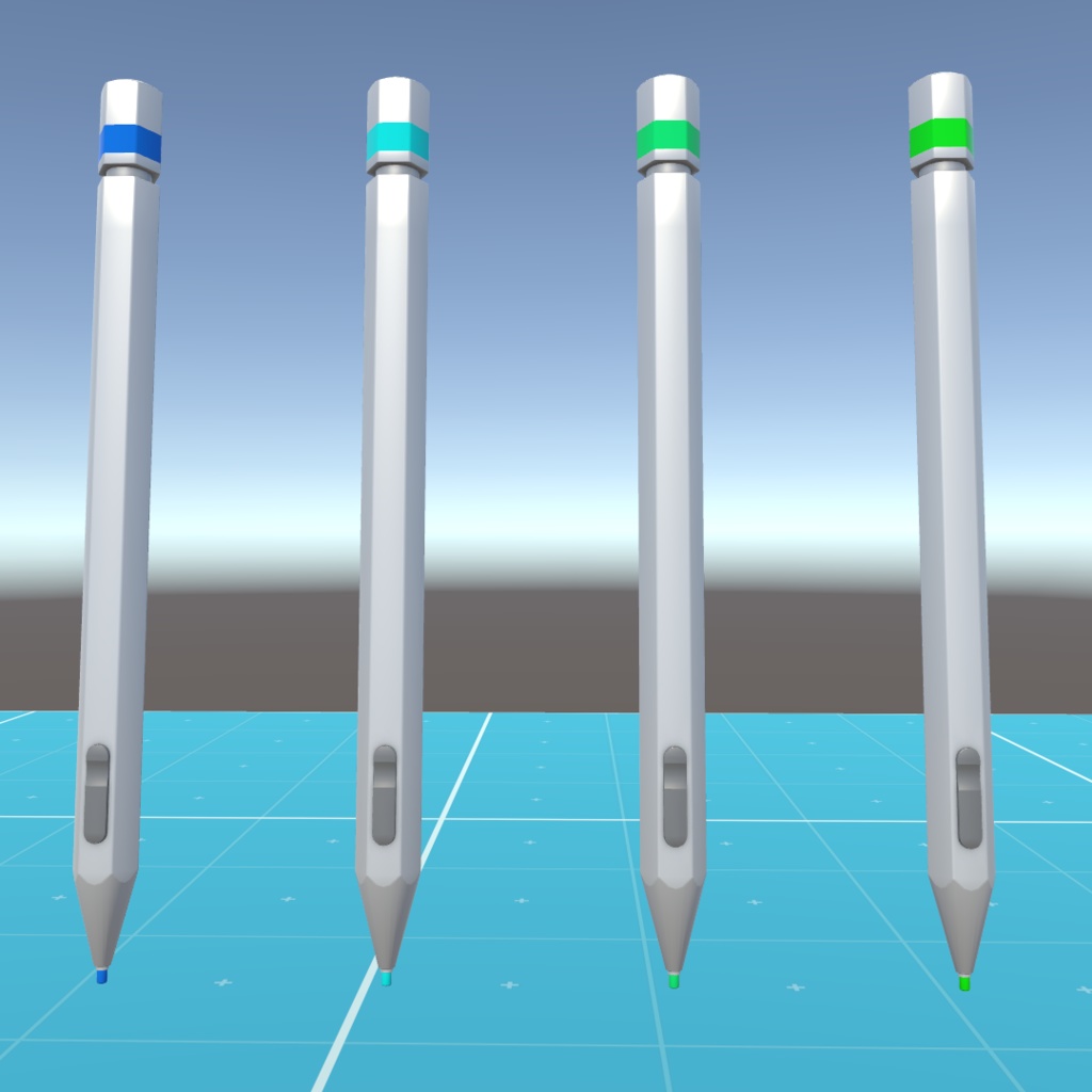 シンプルな金属質感のペン【QVPen用差し替えモデル】