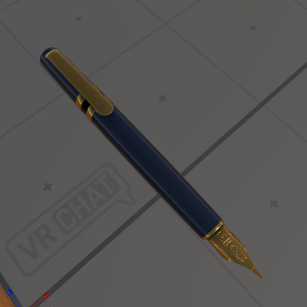 万年筆風のペン【QVPen用差し替えモデル】