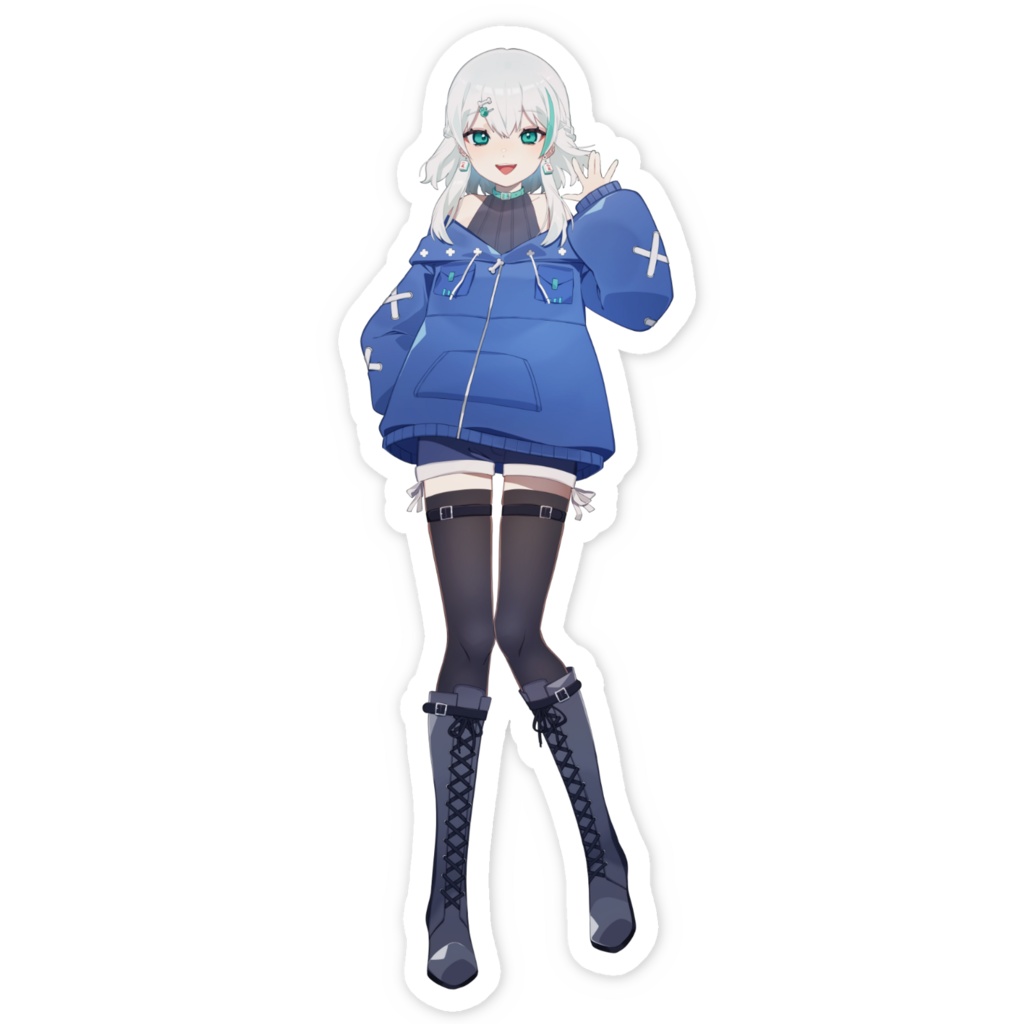 【ステッカー】会犬【等身大】