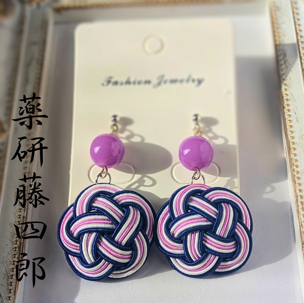 【刀剣男士イメージ】 水引耳飾り