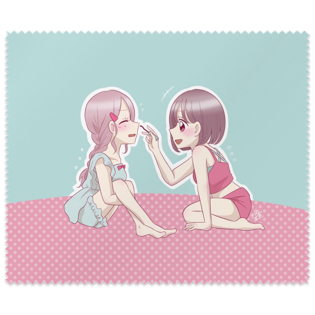 お泊まり女子会のメガネふき