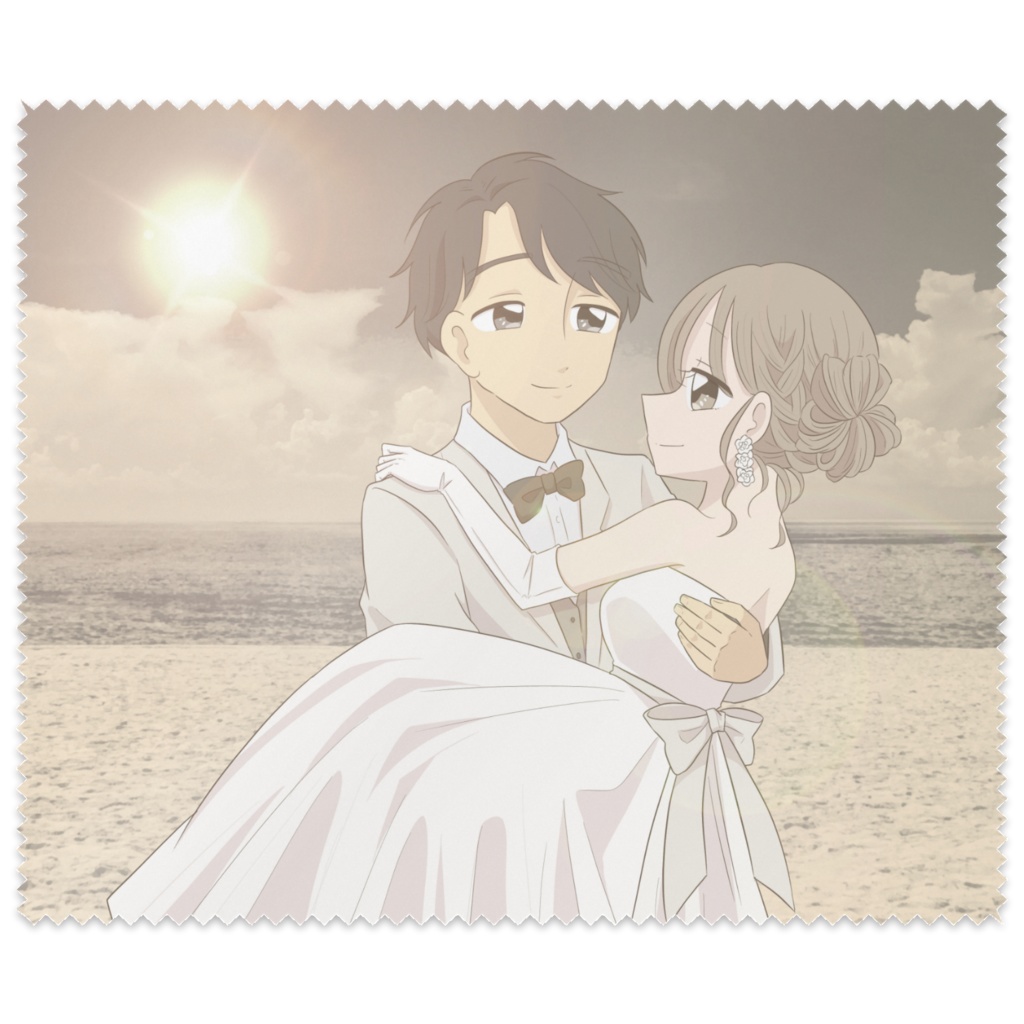 セピアウエディングのメガネふき