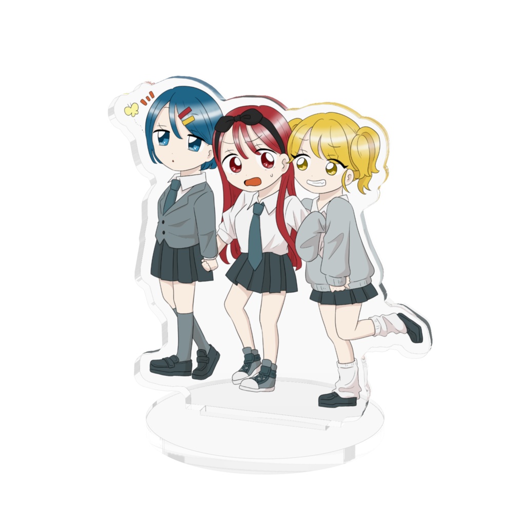 信号トリオのアクリルフィギュア
