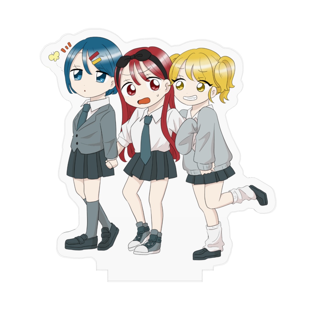 信号トリオのアクリルフィギュア