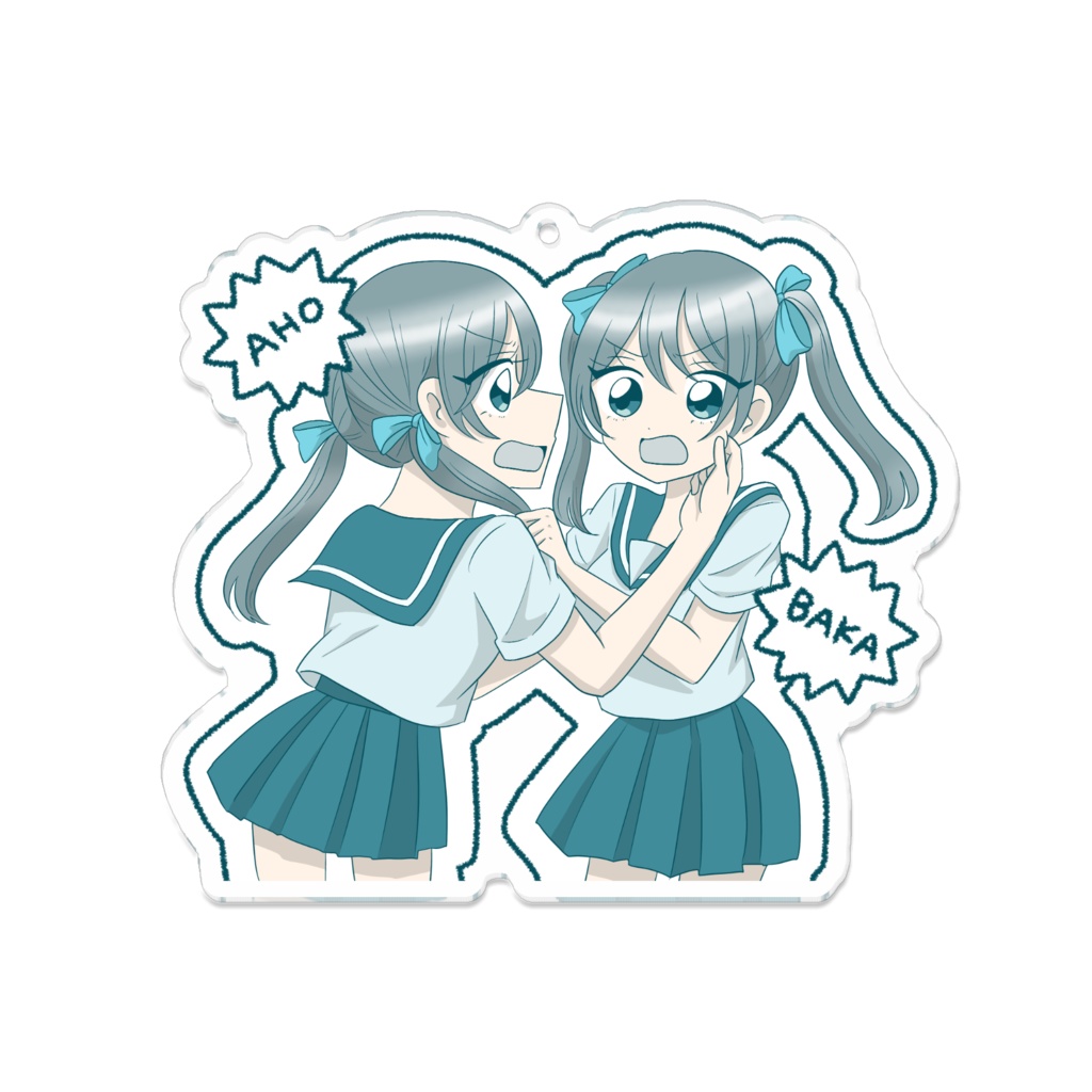双子げんかのアクキー