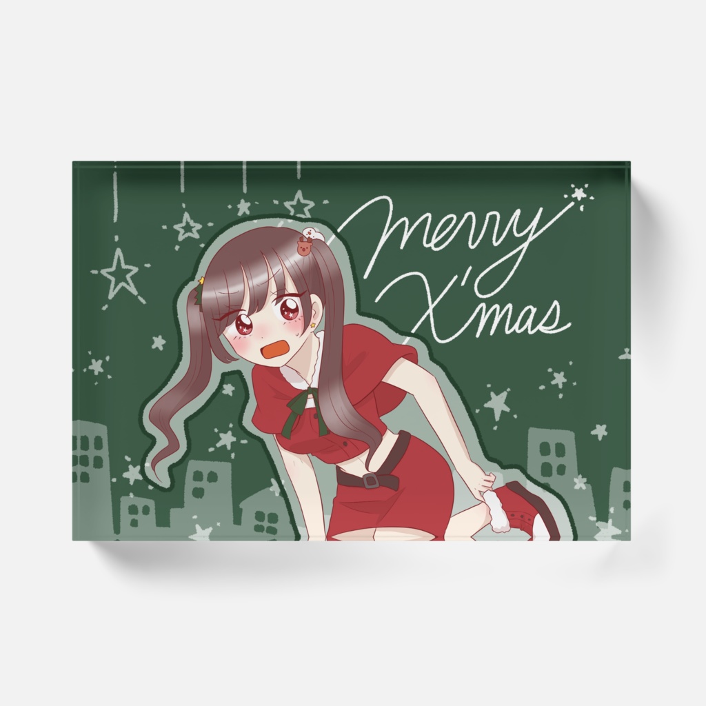 あわてんぼうのサンタちゃんアクリルブロック