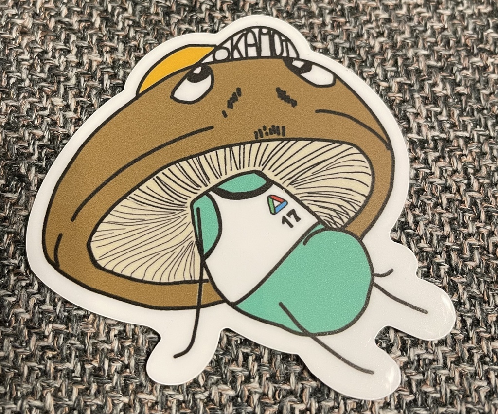 あんにゅいしいたけ太郎ステッカー