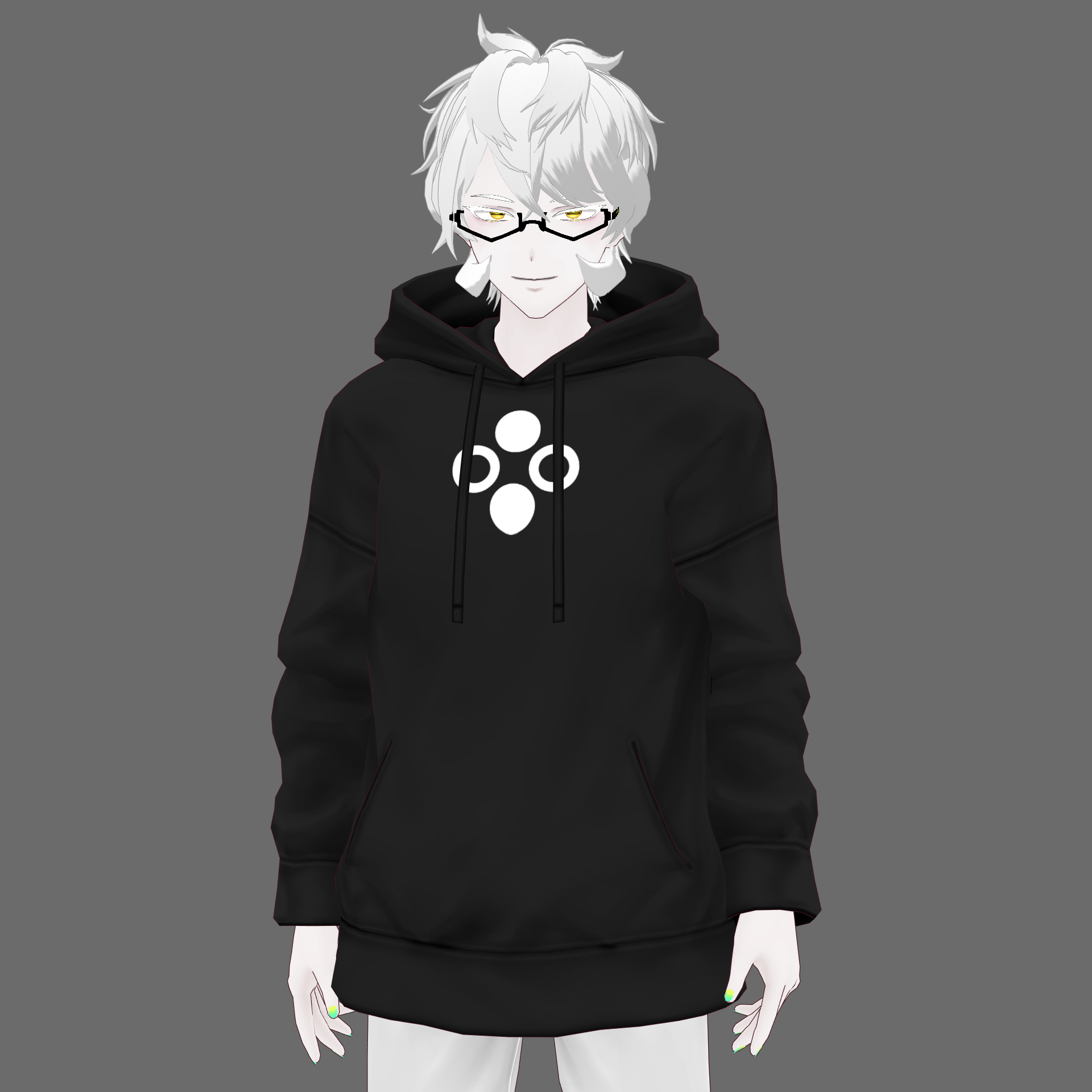 [VRoid/Free] Basic Hoodie Black ベーシックパーカー ブラック #Revirsi Rv0001-k ...