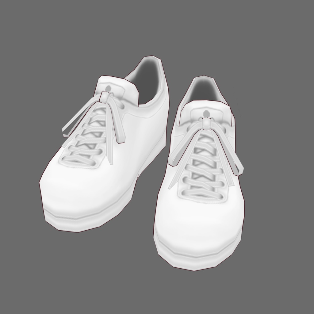 [VRoid/Free] Basic Sneakers White ベーシックスニーカー ホワイト #Revirsi rv0011-w