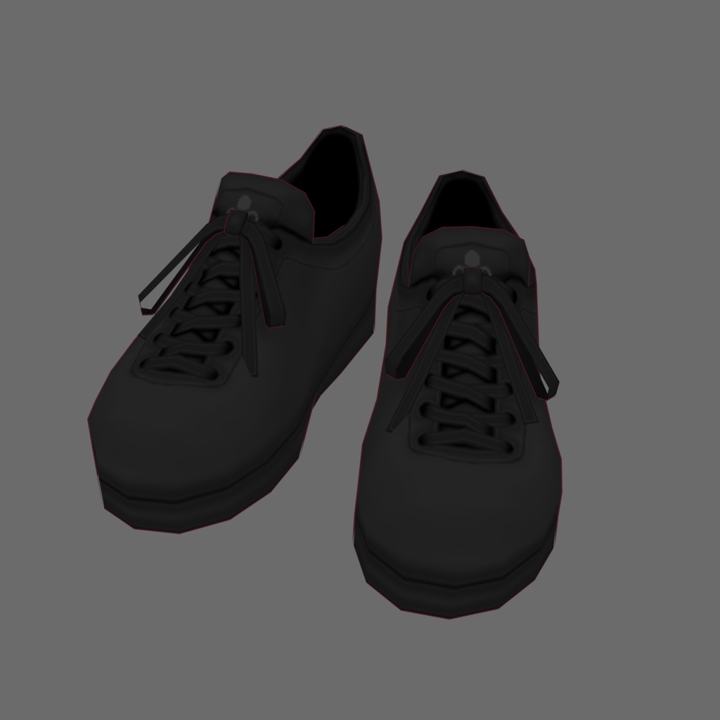 [VRoid/Free] Basic Sneakers Black ベーシックスニーカー ブラック #Revirsi rv0011-k