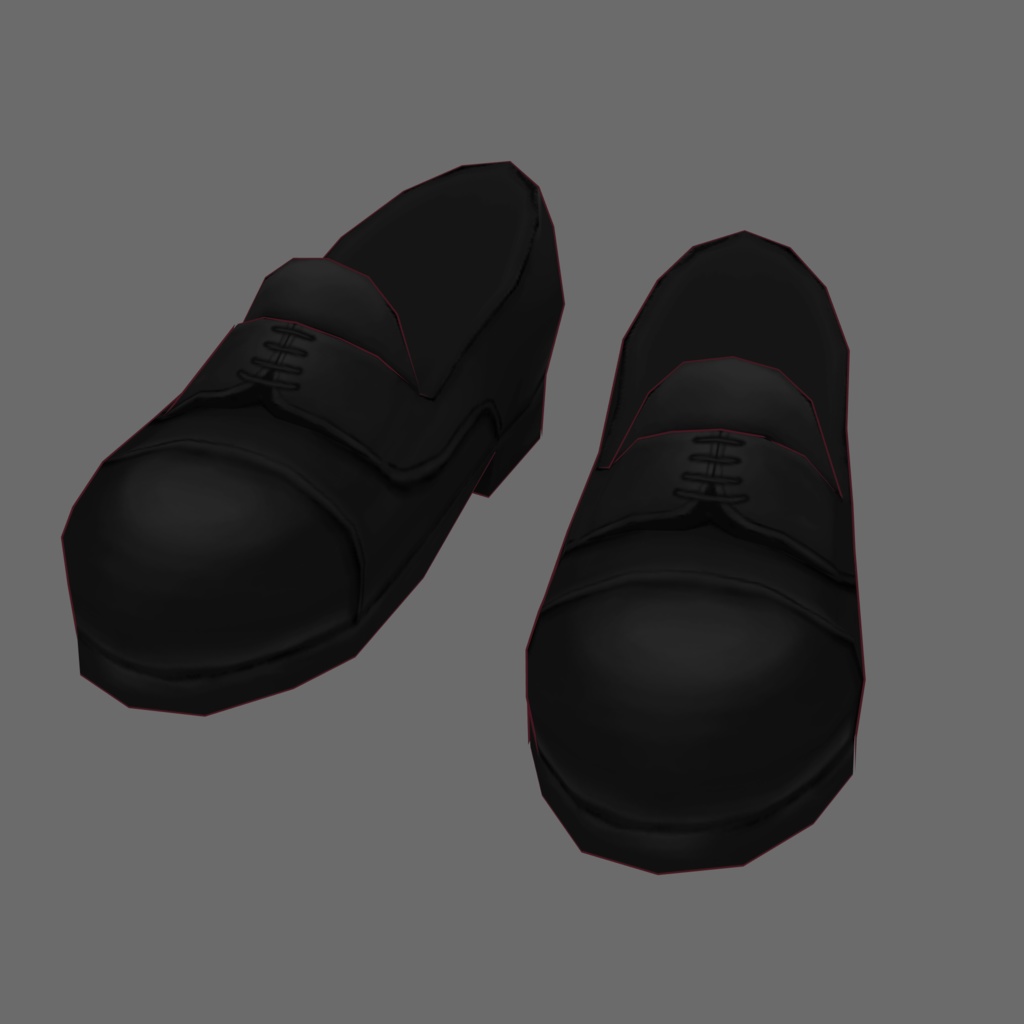 [VRoid/Free] Classic Dress Shoes Black クラシック革靴 ブラック #Revirsi rv0017-k