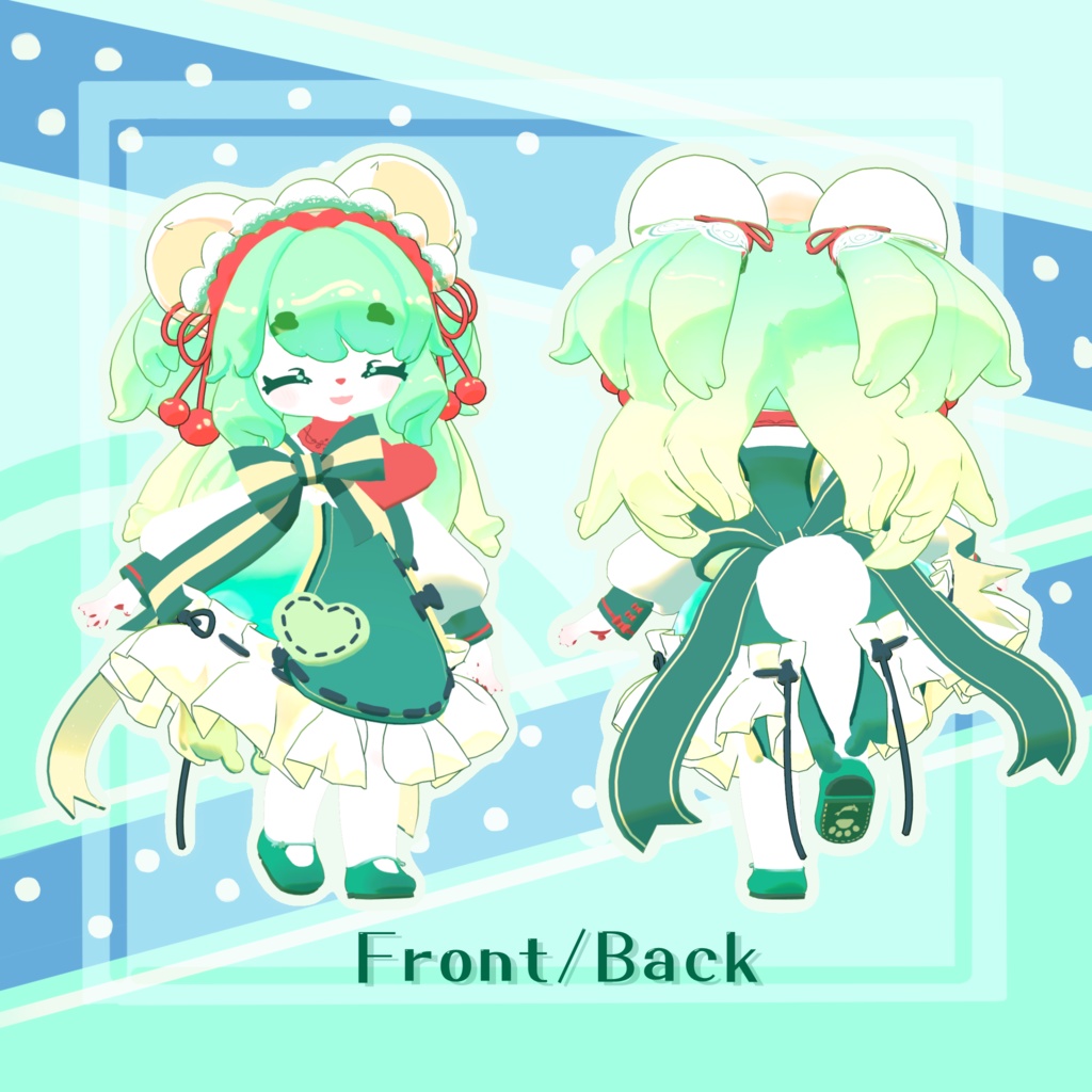 オリジナル3Dモデル 「しろくまソーダのソーラちゃん」