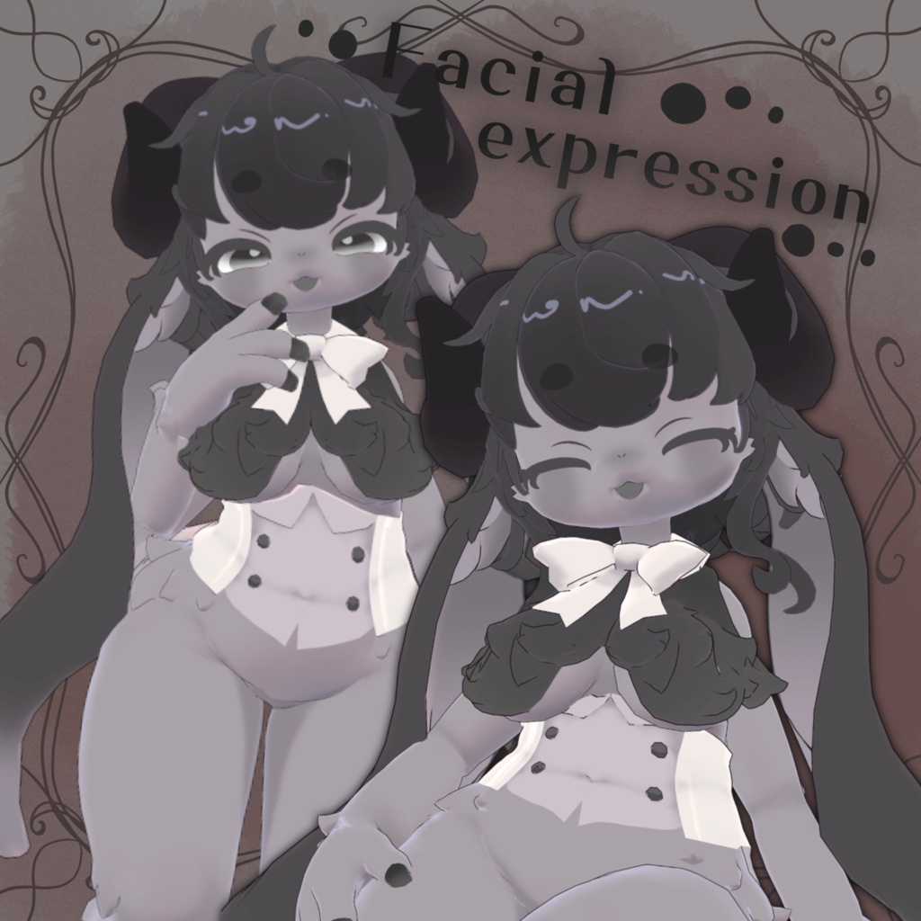 オリジナル3Dモデル 「羊山羊」