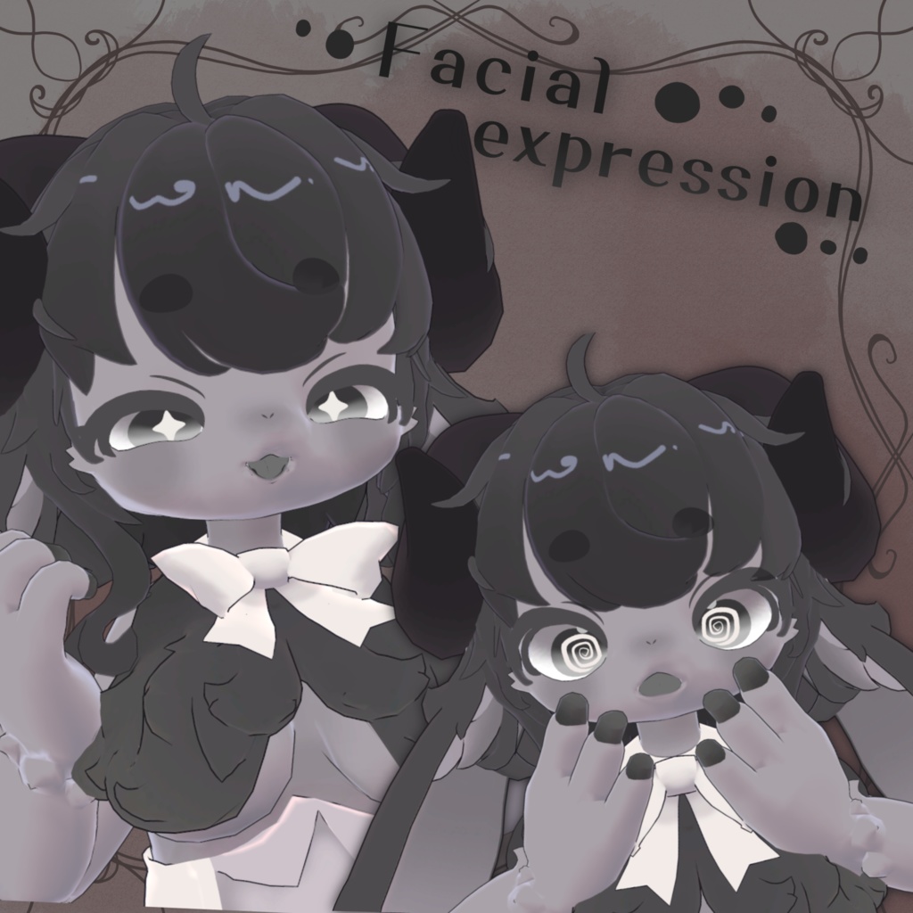 オリジナル3Dモデル 「羊山羊」