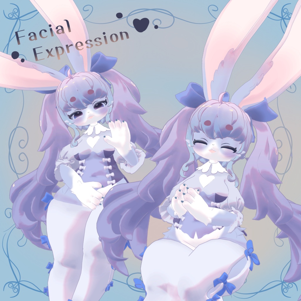 オリジナル3Dモデル 「兎海兎」