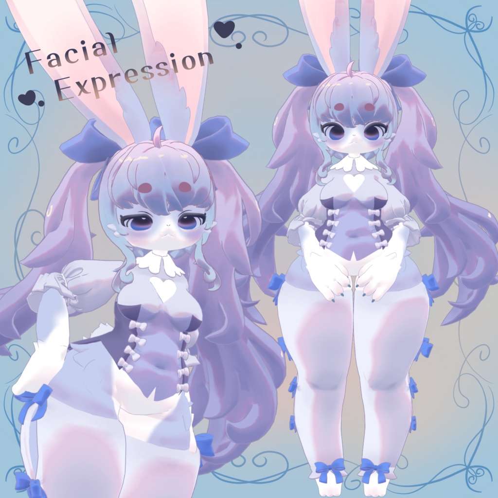 オリジナル3Dモデル 「兎海兎」