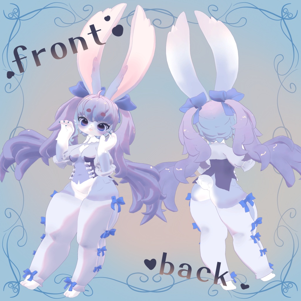 オリジナル3Dモデル 「兎海兎」