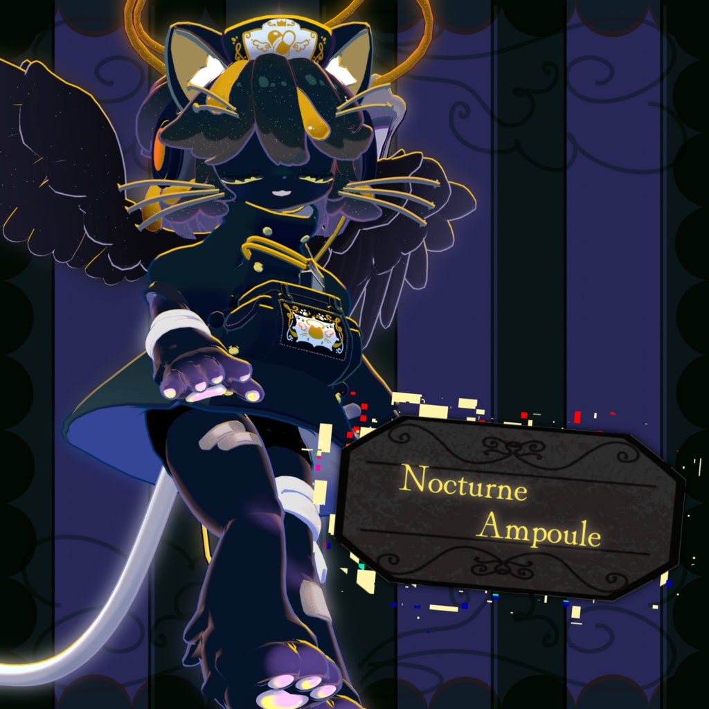 オリジナル3Dモデル 「XXX-cat(ネコをかぶっている)」