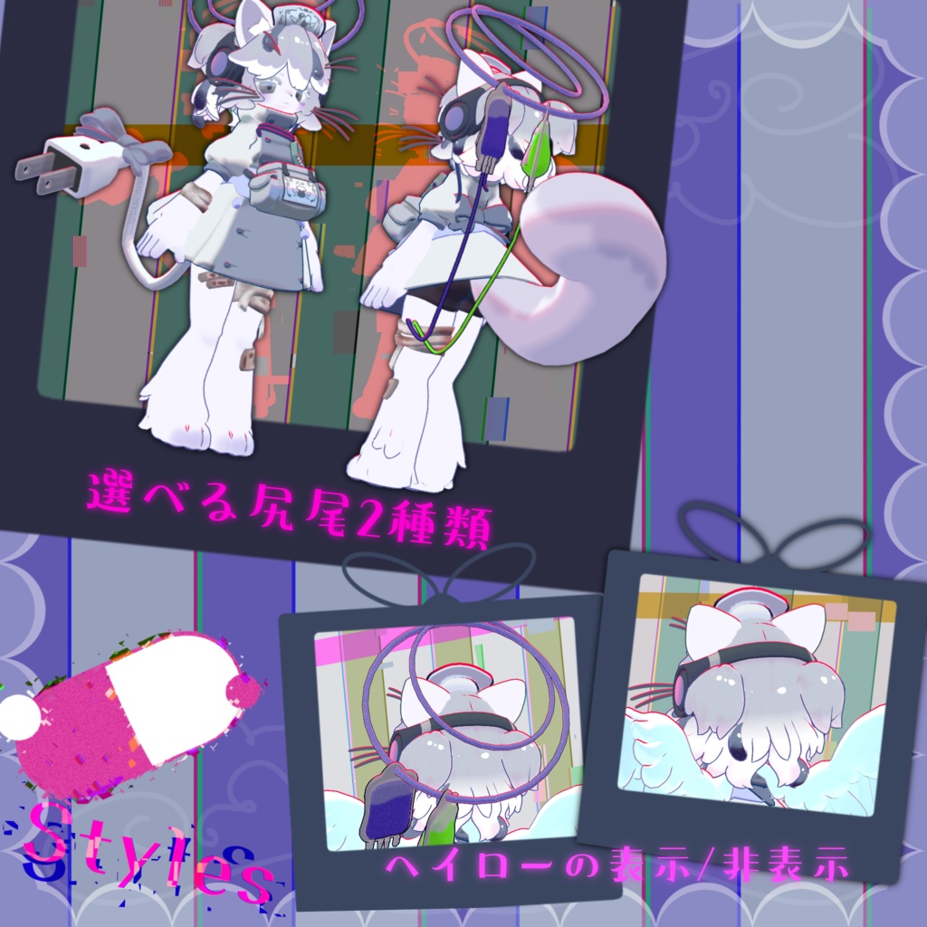 オリジナル3Dモデル 「XXX-cat(ネコをかぶっている)」