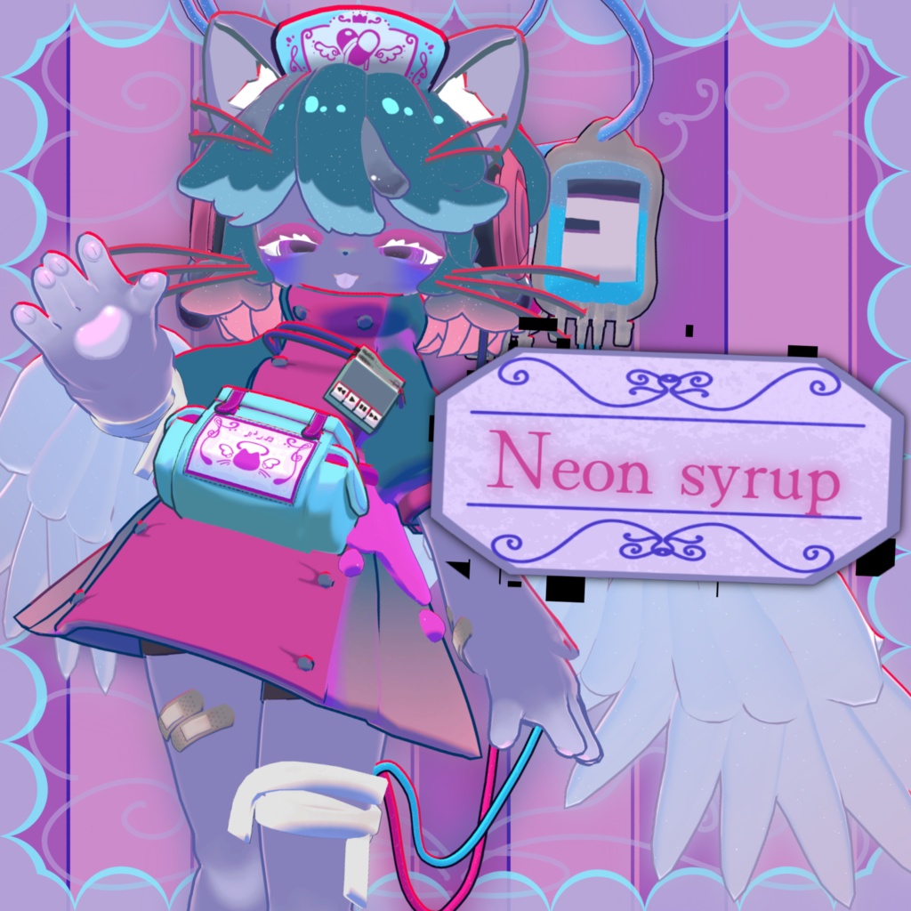 オリジナル3Dモデル 「XXX-cat(ネコをかぶっている)」