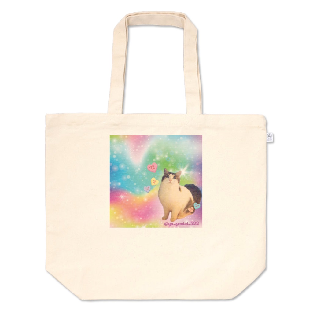 もものトートバッグ-02 L