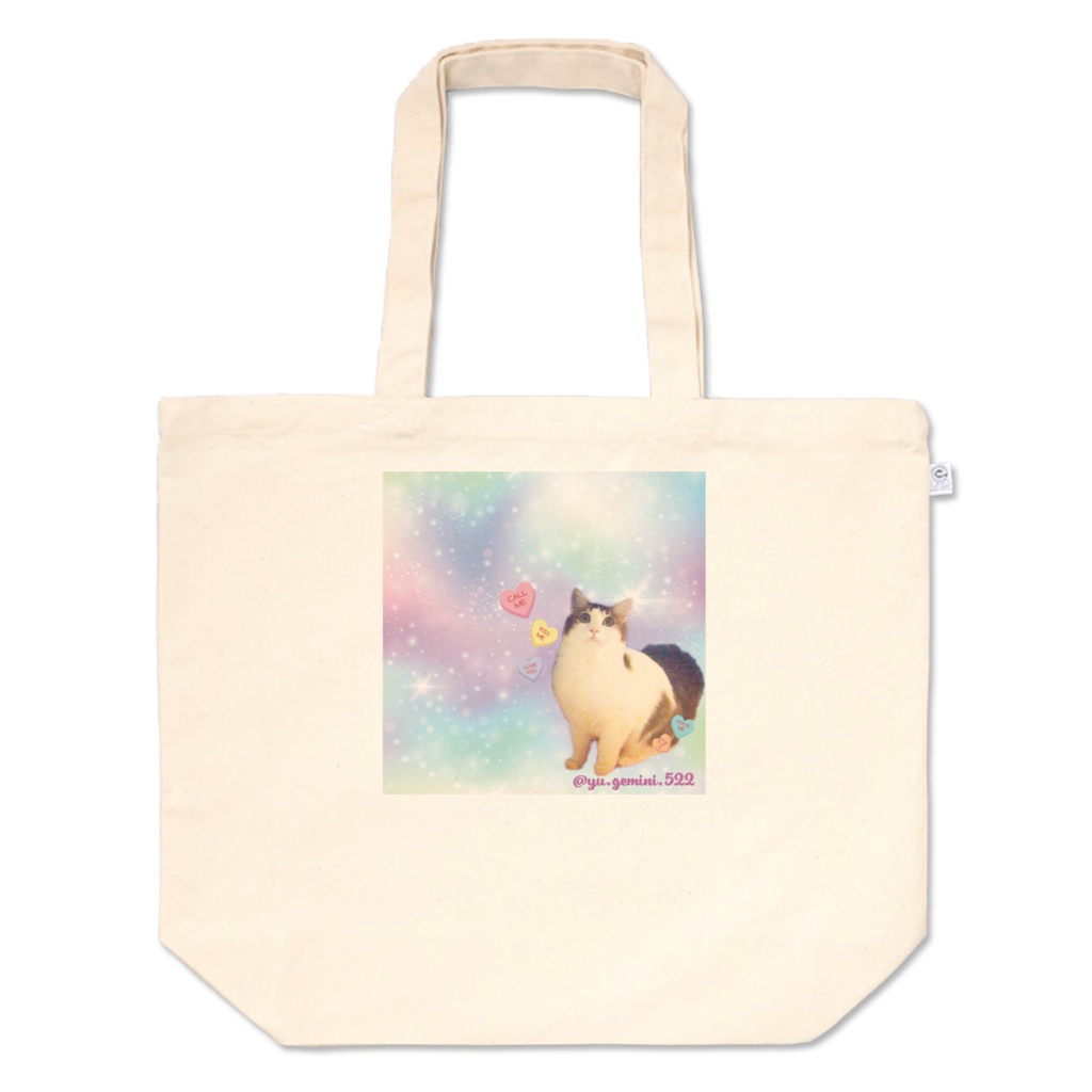 もものトートバッグ-02 L