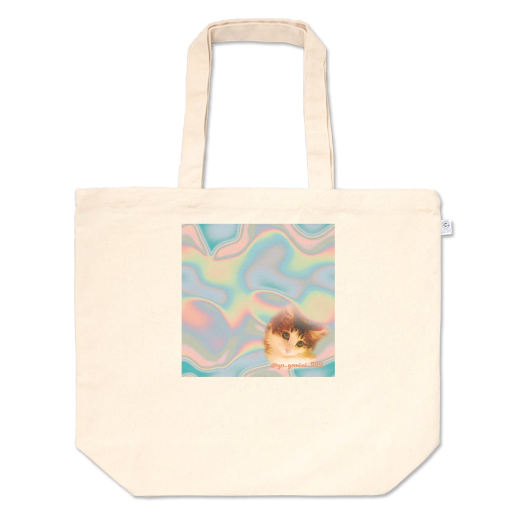 もものトートバッグ L -04 (もも顔のみプリント)